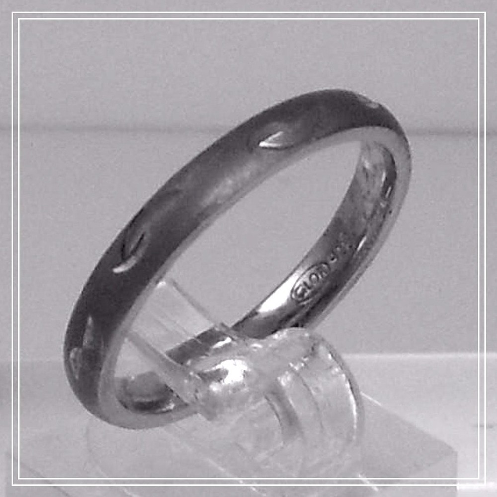 Sterling Silver Oxidized Diamond-Cut Ring Size 10, Handcrafted Vintage Patina